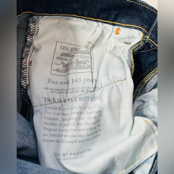 Levi’s Premium Jeans Men’s 33/34 502 Regular Taper Fit Leather Tab Classic - Picture 7 of 7